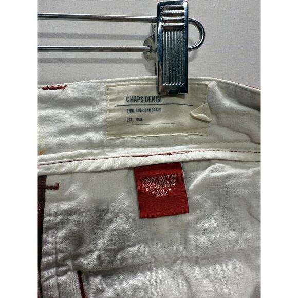 Vintage Chaps Denim Plaid Shorts - 100% Cotton *PLEASE READ DESCRIPTION* - Picture 4 of 7